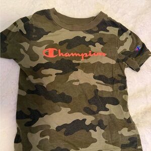 Champion Kids Camo Tee - Olive and Black